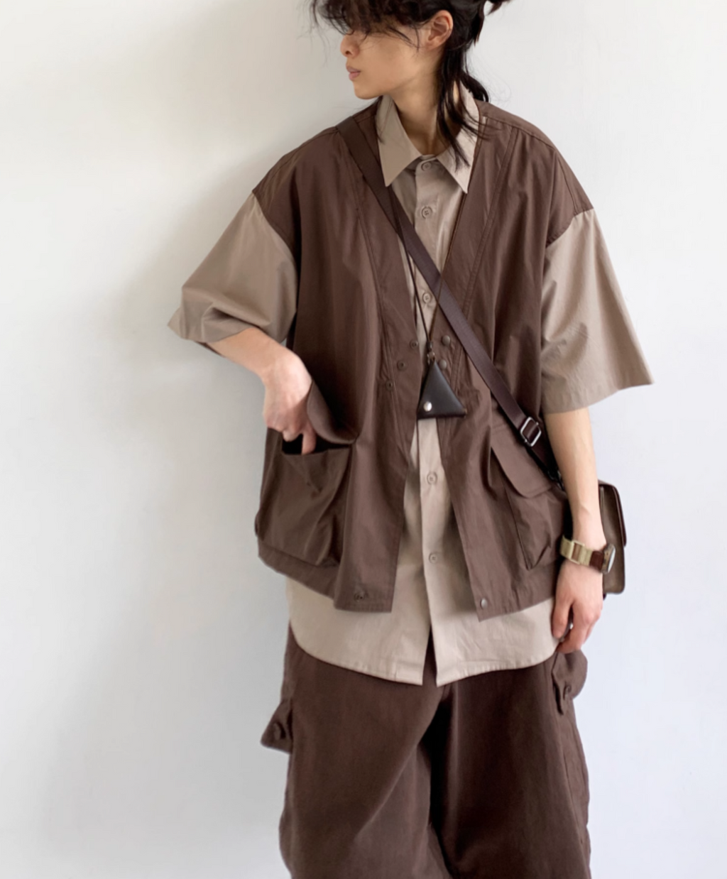 Kōzen Layered Short-Sleeve Shirt