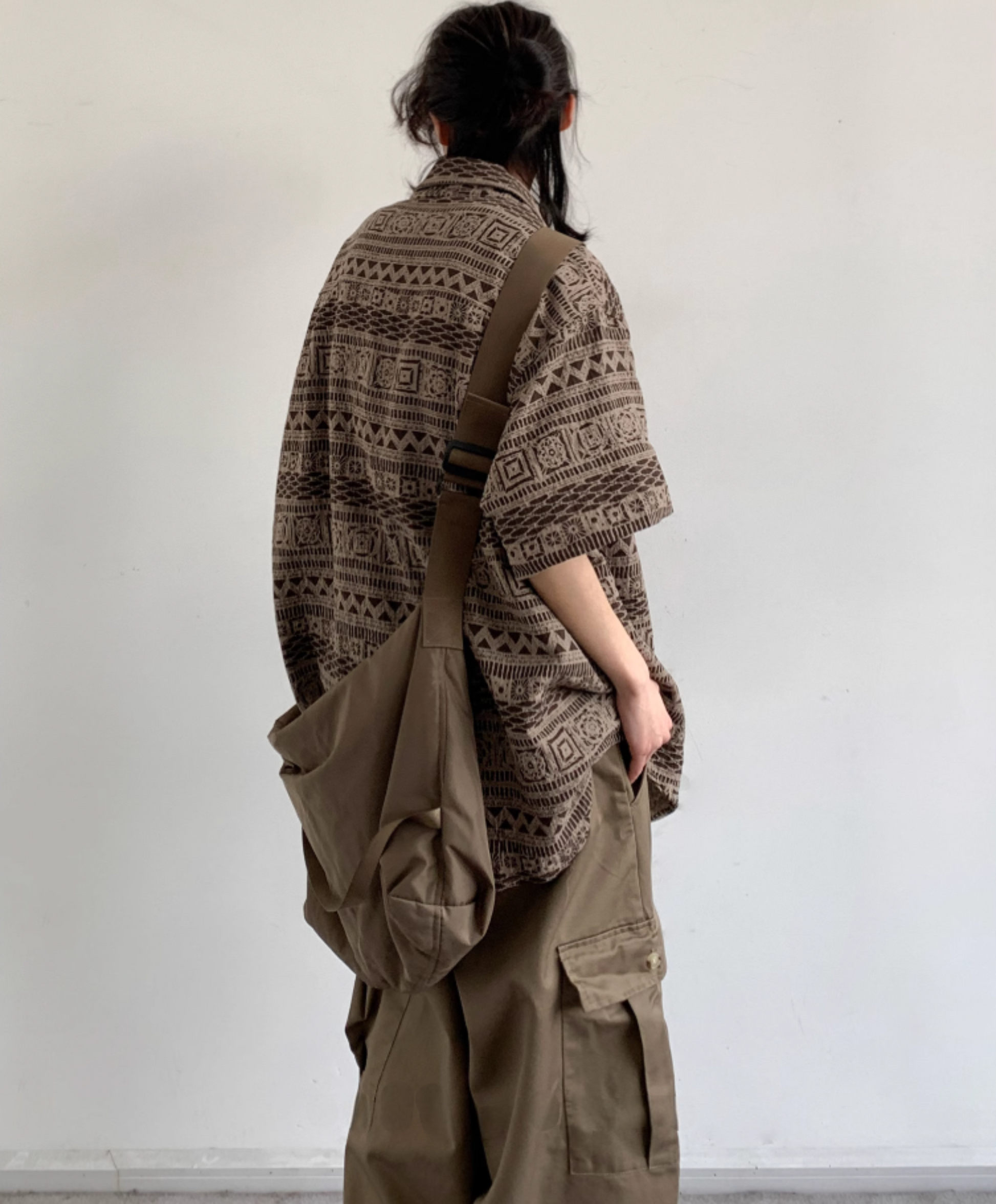 Takami Ethnic Pattern Short-Sleeve Shirt