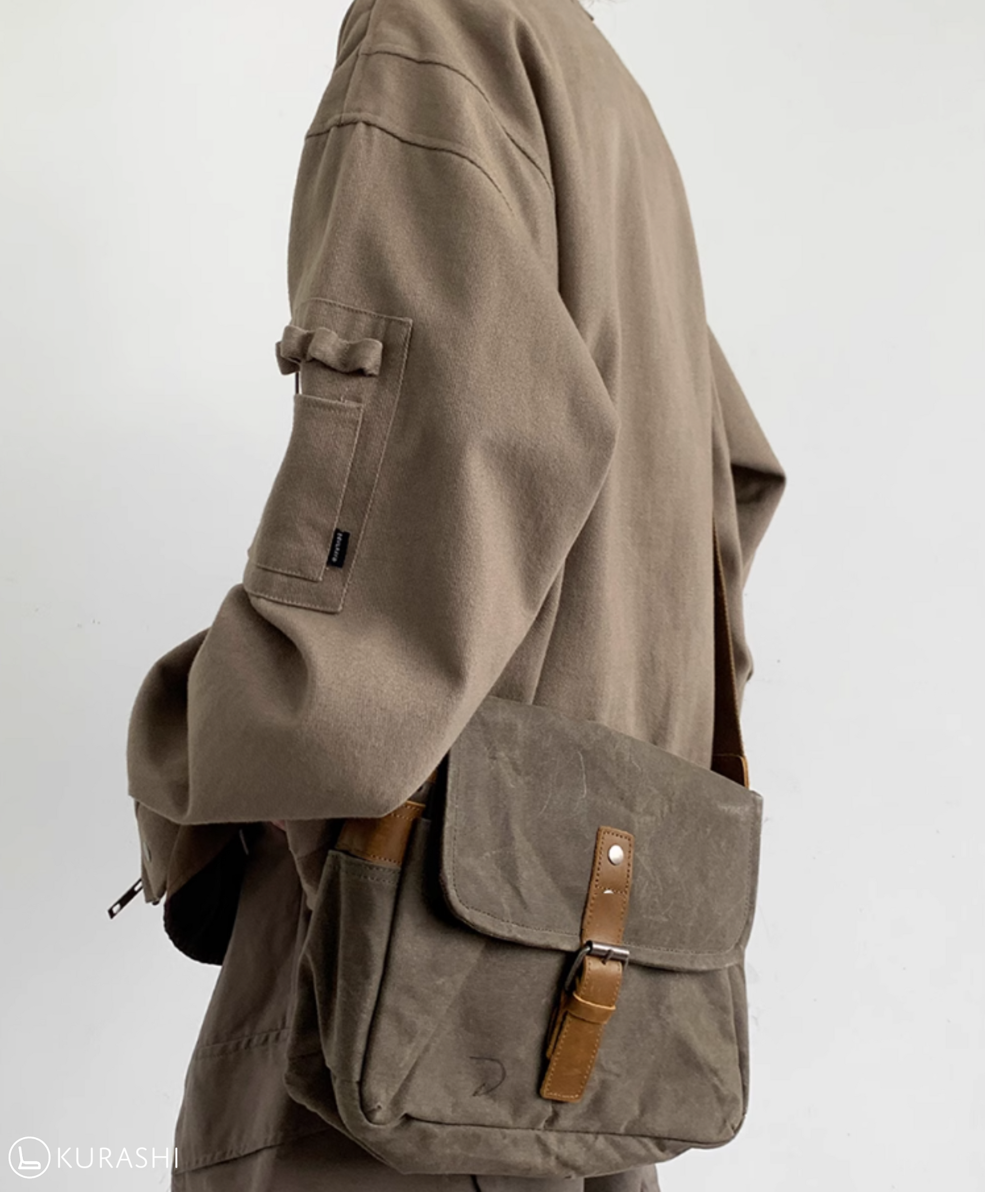 Patchwork Utility Work Jacket