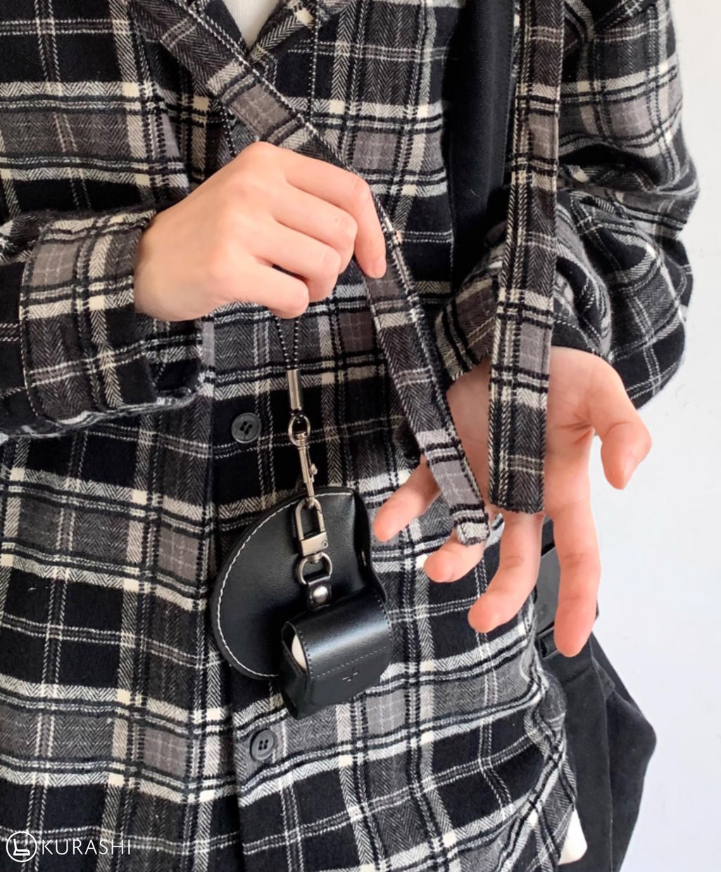 Hikage Hooded Plaid Pullover Shirt