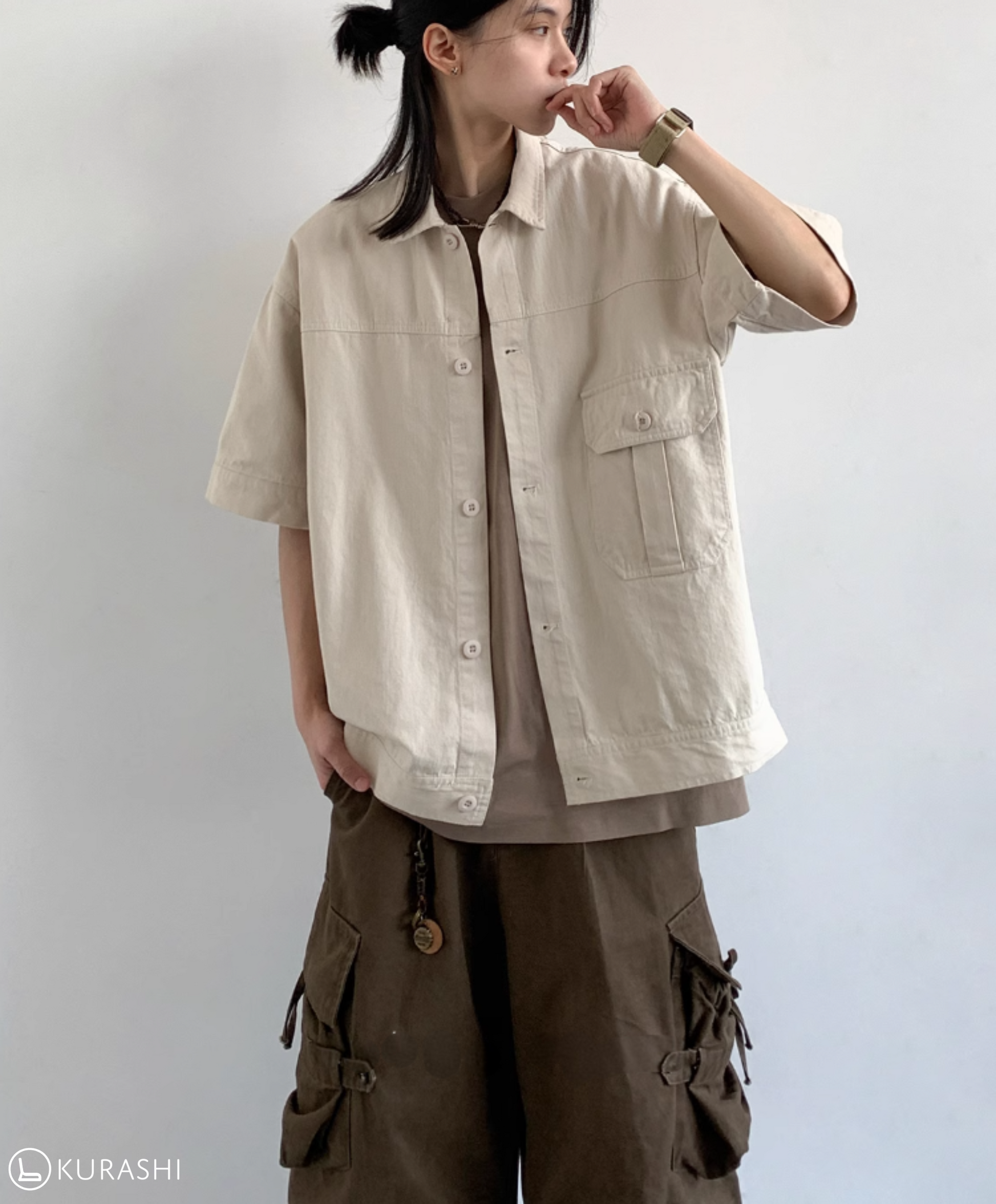 Shizen Washed Short Sleeve Shirt