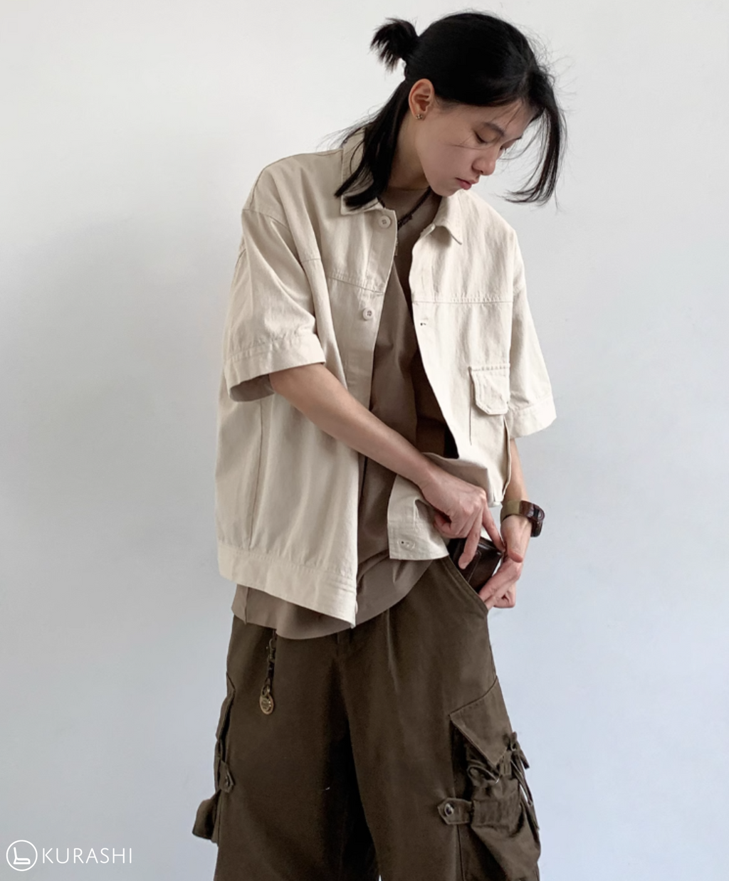 Shizen Washed Short Sleeve Shirt