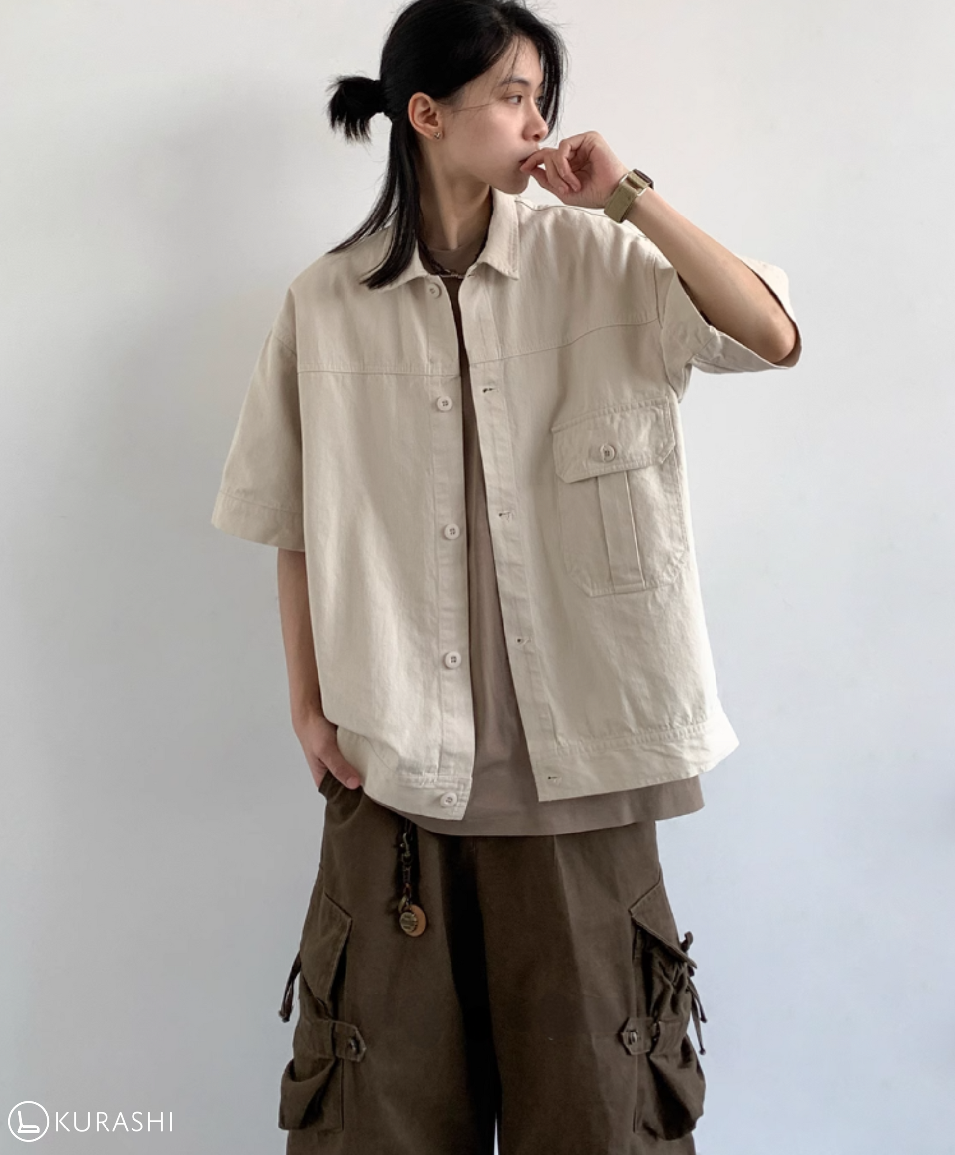 Shizen Washed Short Sleeve Shirt