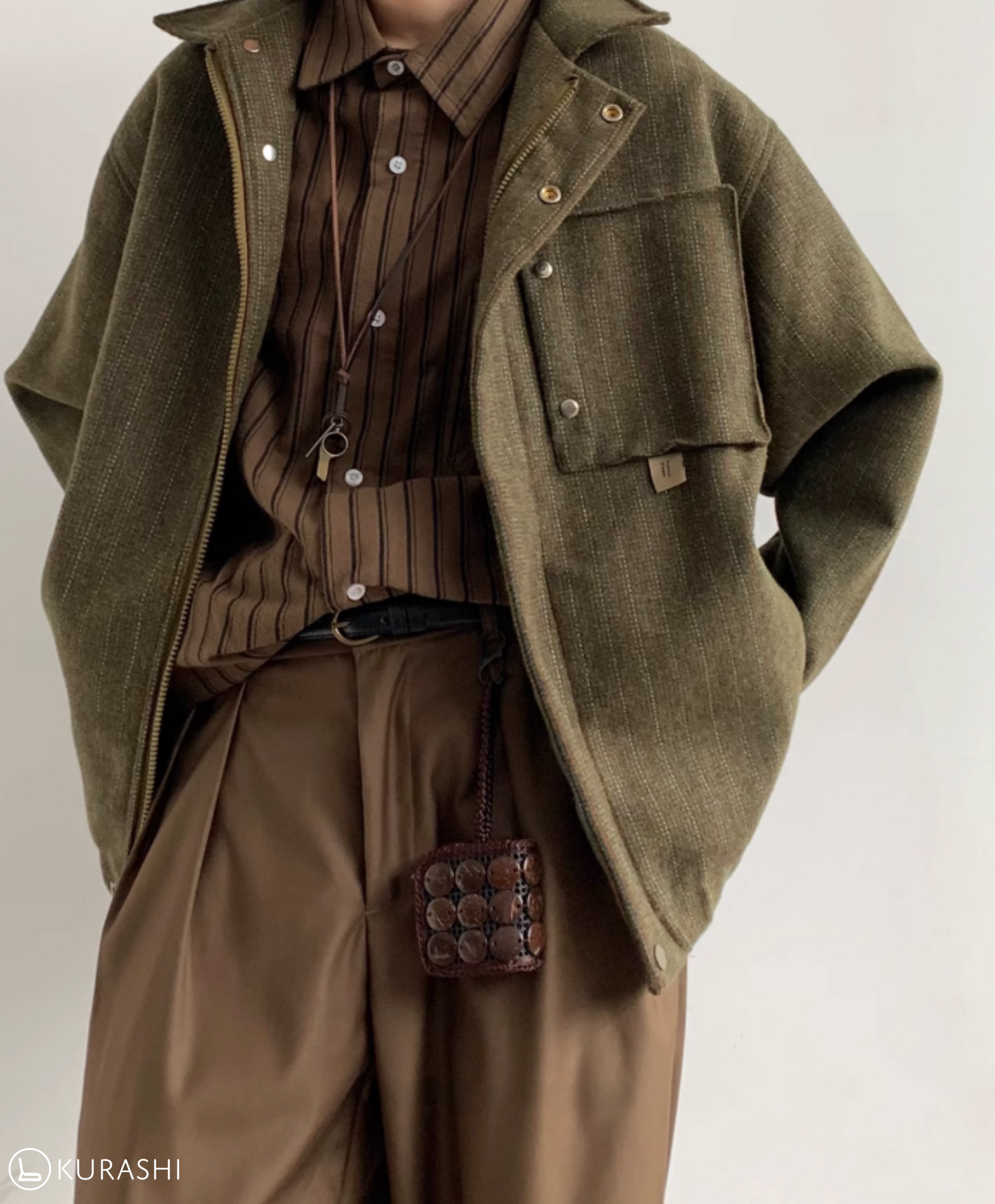 Retro Textured Workwear Jacket