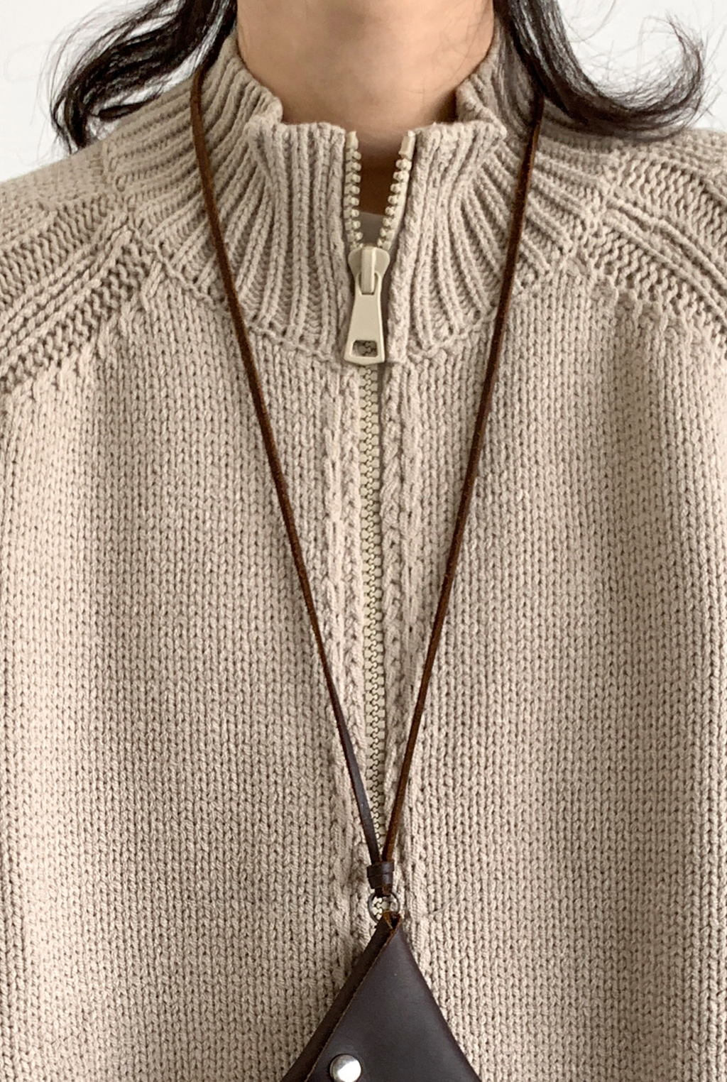Aoki Knit Zip Cardigan