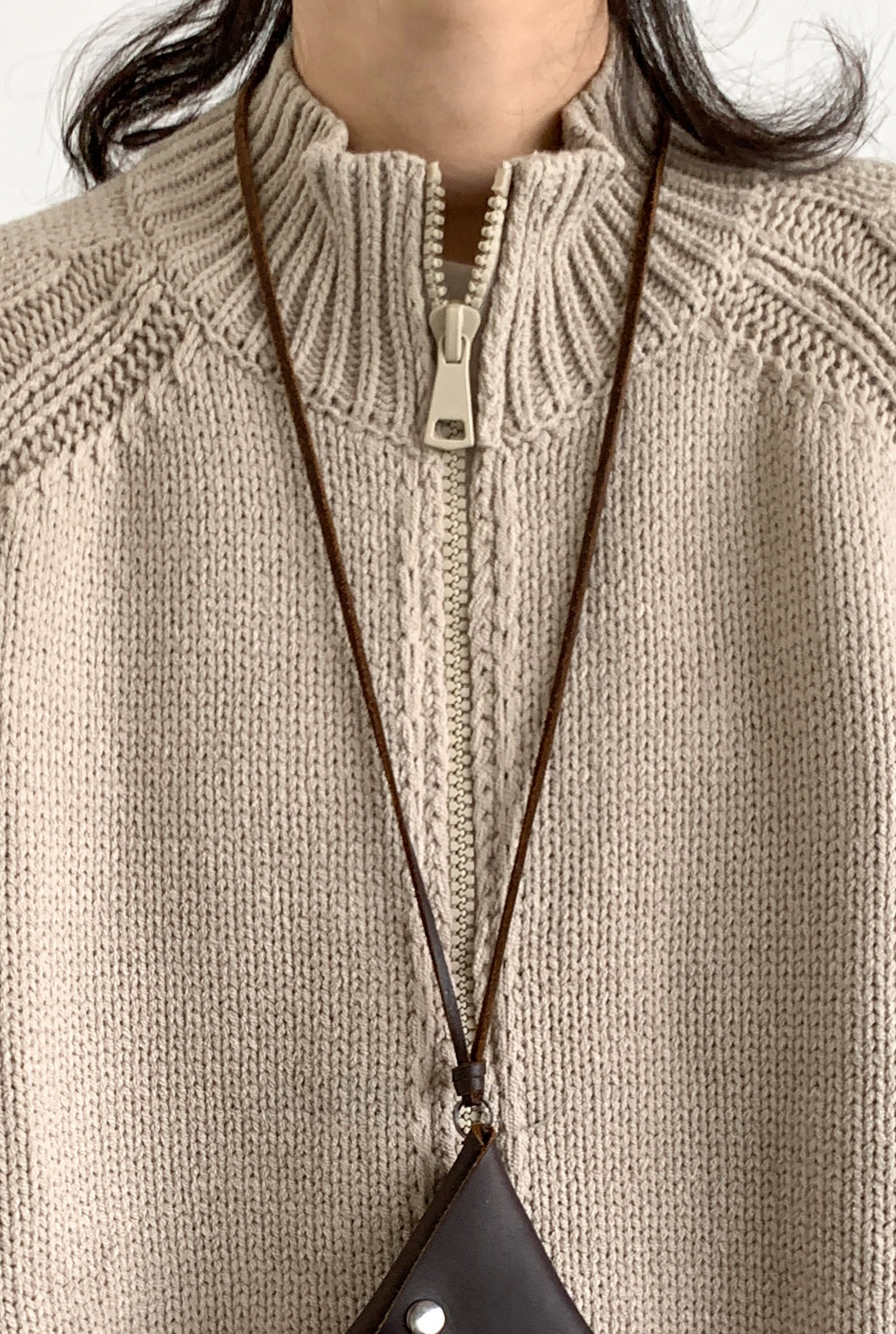 Aoki Knit Zip Cardigan