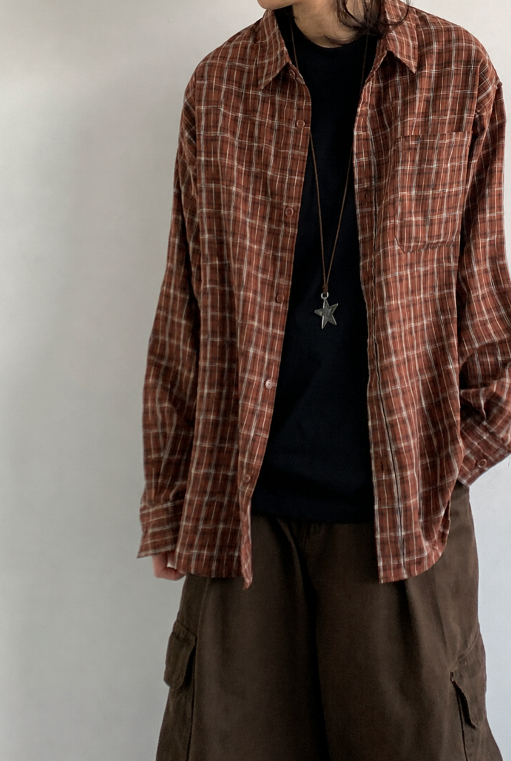 Akio Vintage Plaid Overshirt