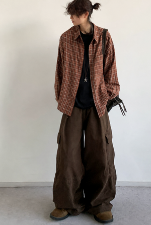 Akio Vintage Plaid Overshirt