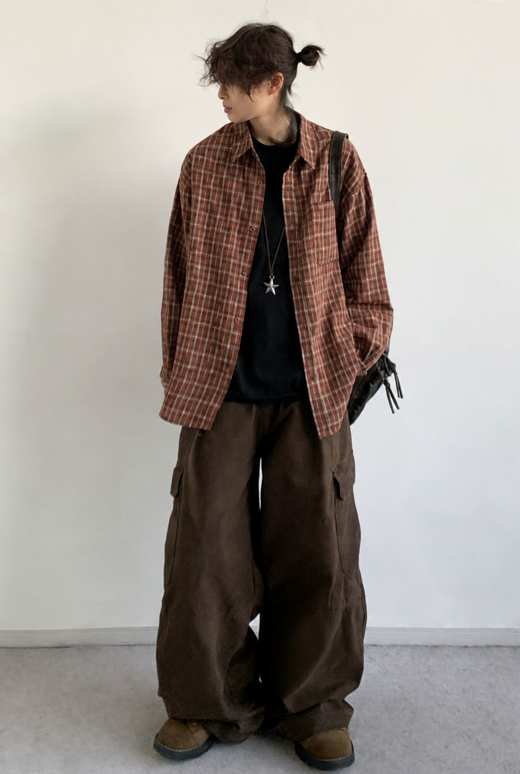 Akio Vintage Plaid Overshirt