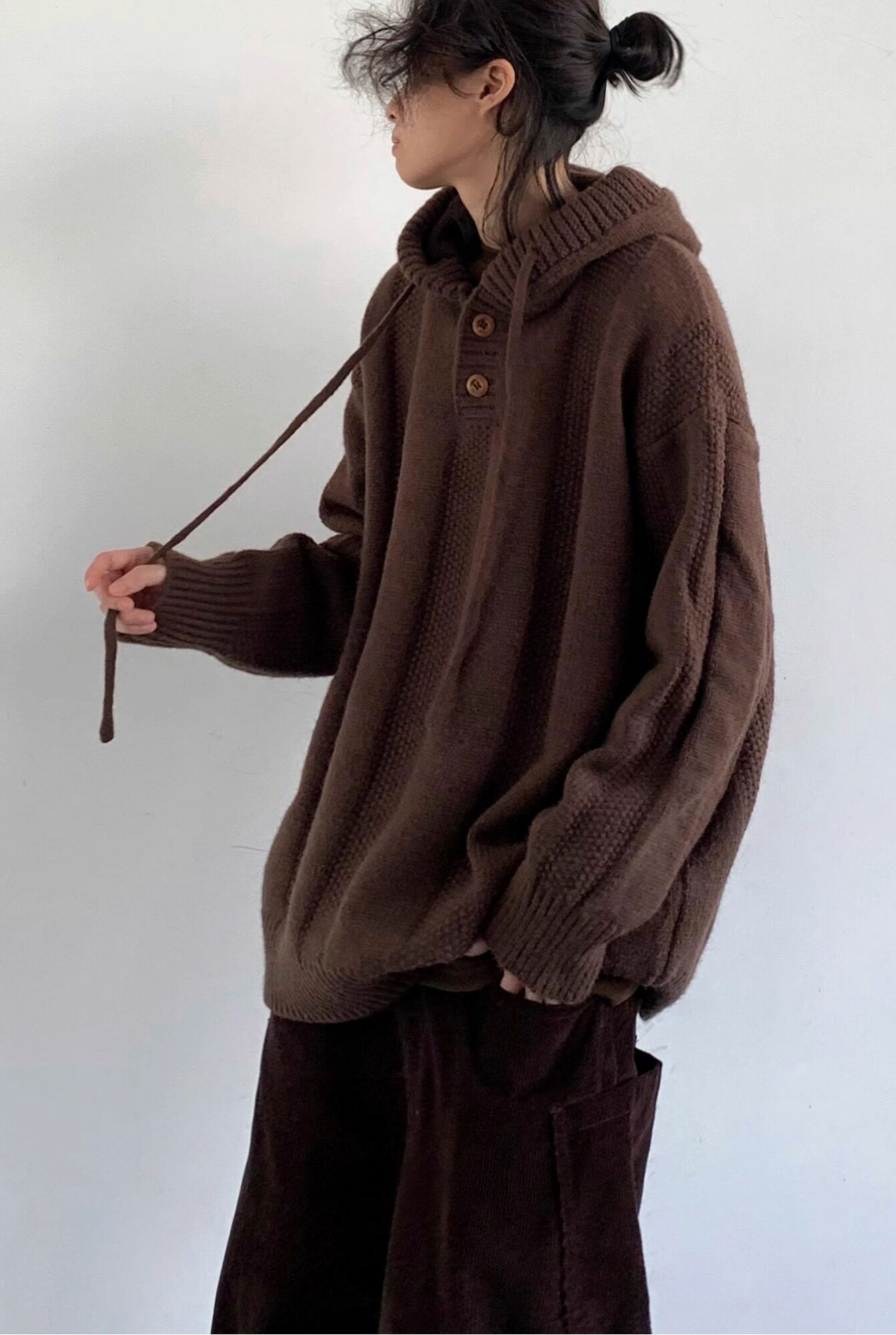 Shibui Knit Hooded Pullover