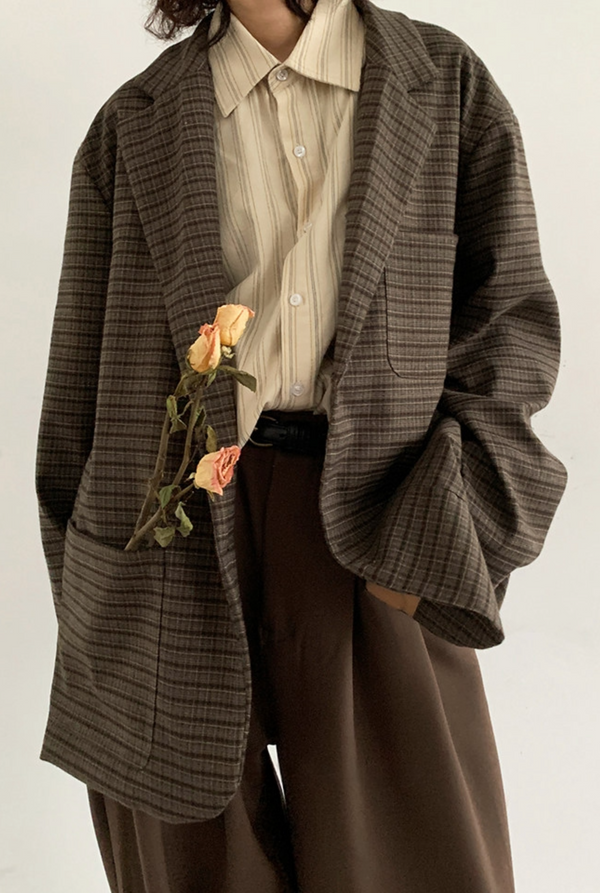 Kaede Check Blazer