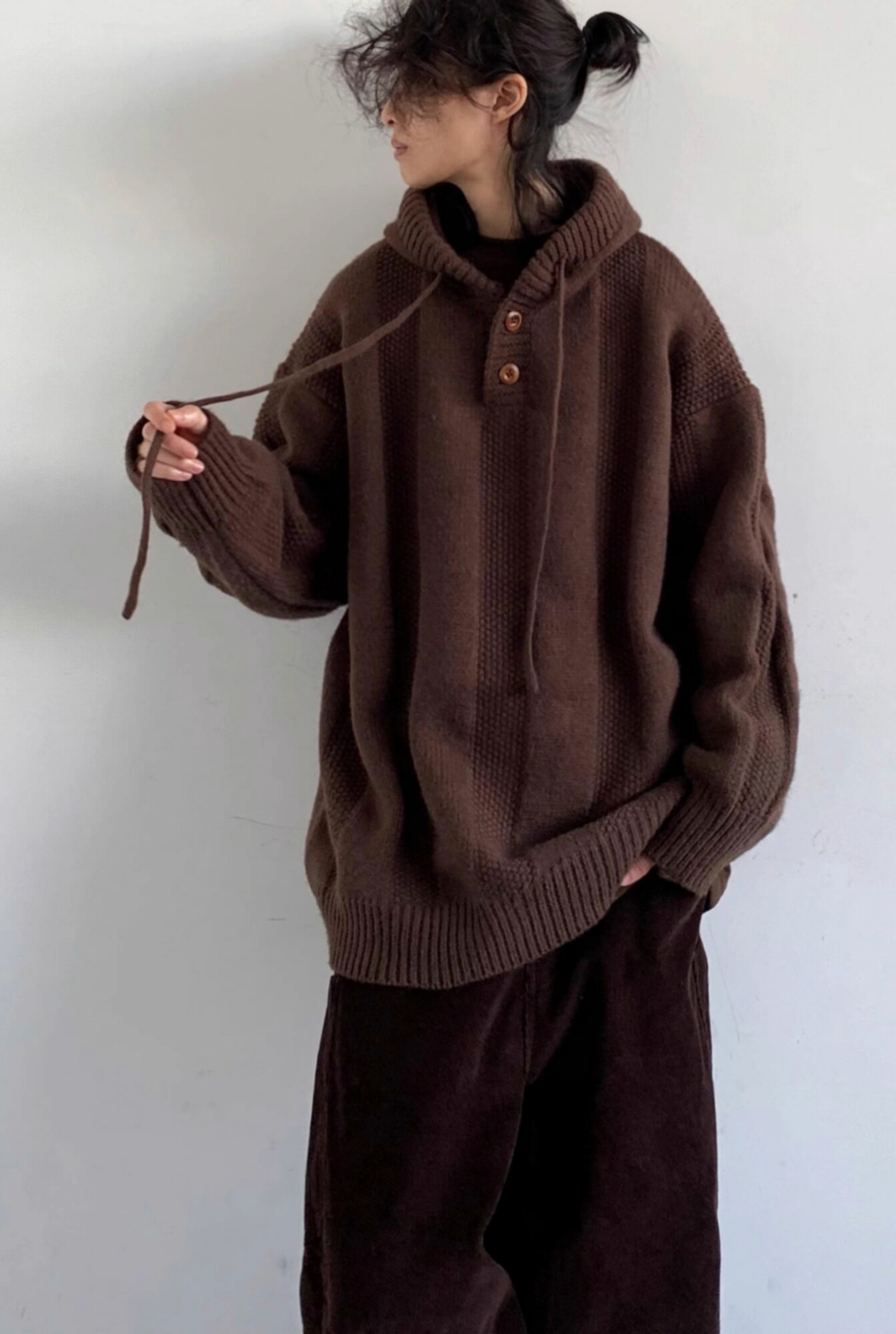 Shibui Knit Hooded Pullover