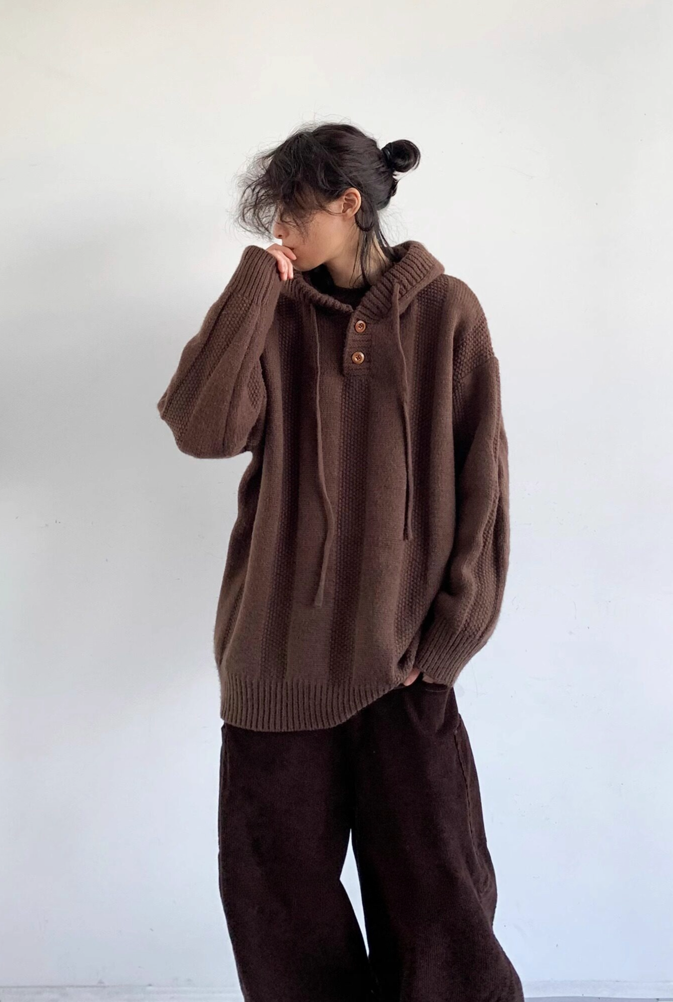 Shibui Knit Hooded Pullover