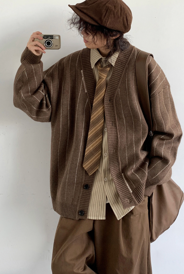 Kōcha Stripe Knit Cardigan