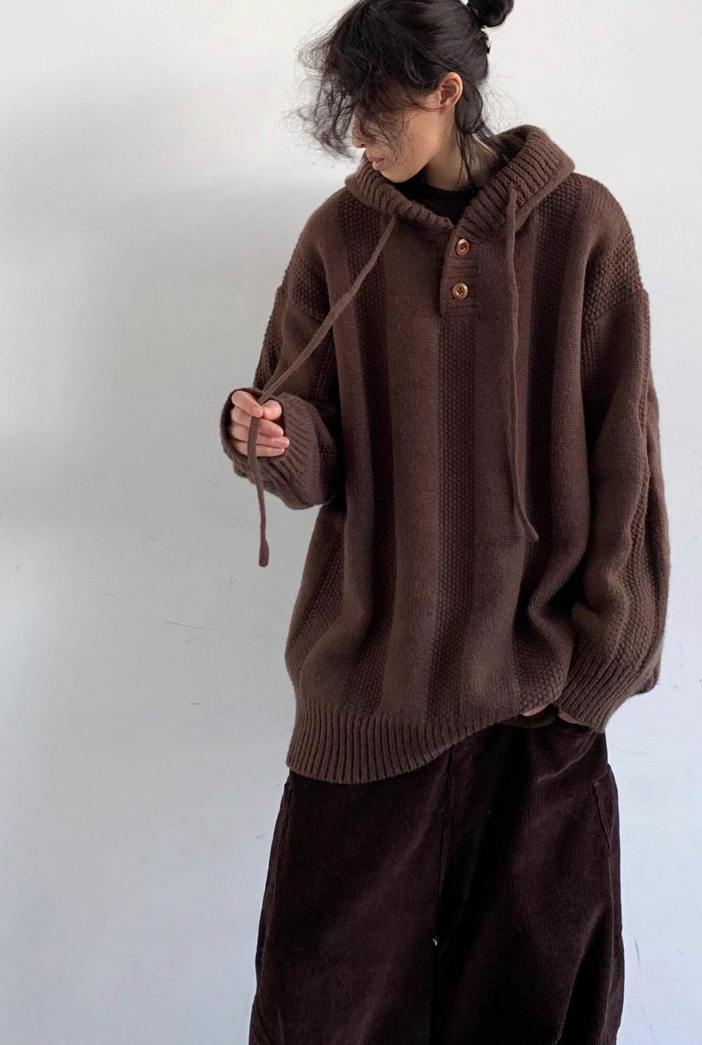 Shibui Knit Hooded Pullover