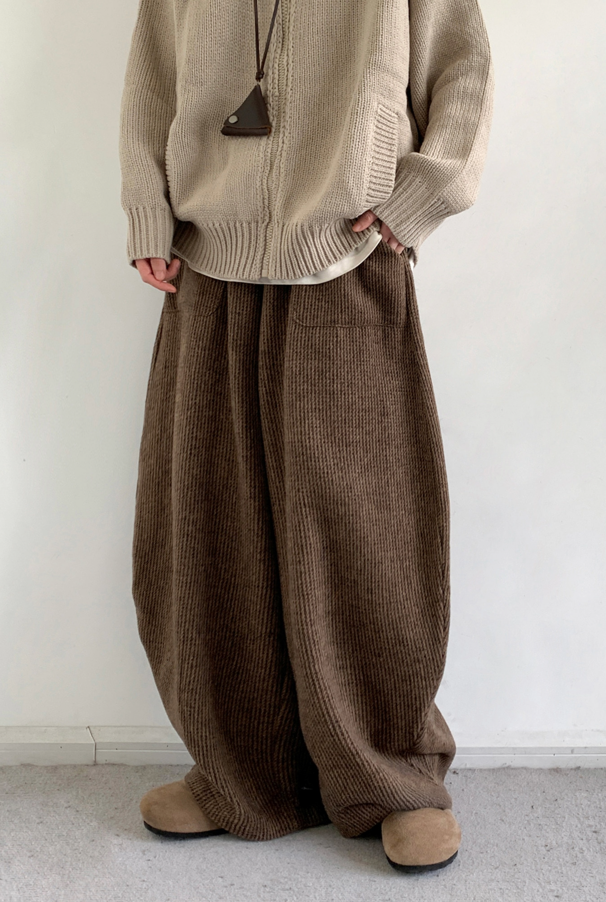 Corduroy Knit-Waist Lounge Pants