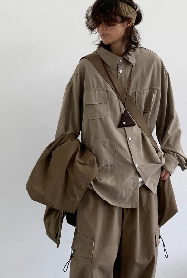 Retro Field Utility Button Shirt