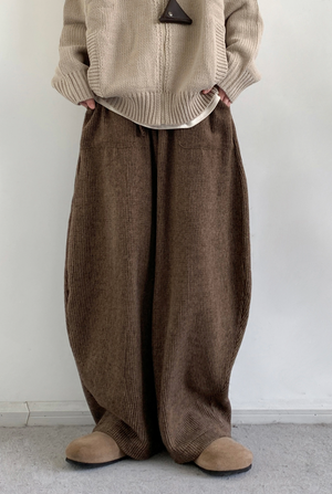 Corduroy Knit-Waist Lounge Pants