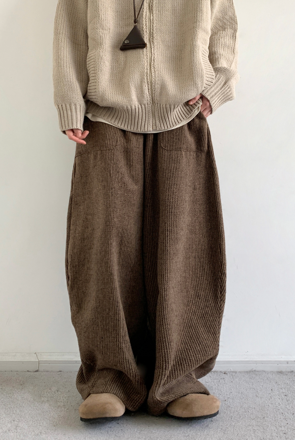 Corduroy Knit-Waist Lounge Pants – Kurashi Living