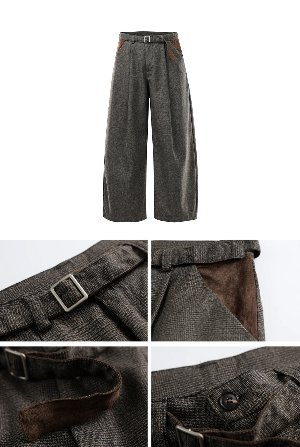 Kiyoto Glen Plaid Trousers