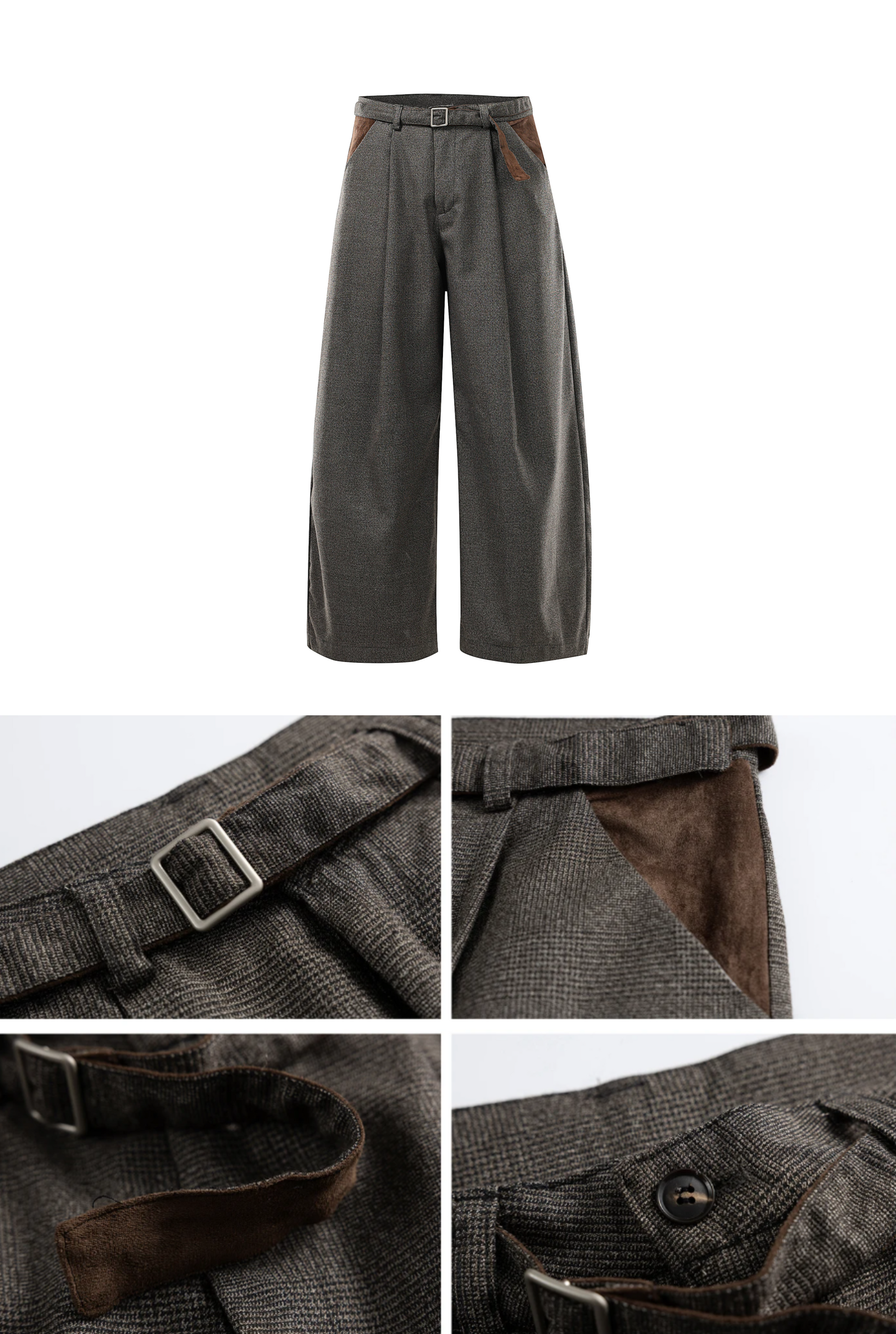 Kiyoto Glen Plaid Trousers