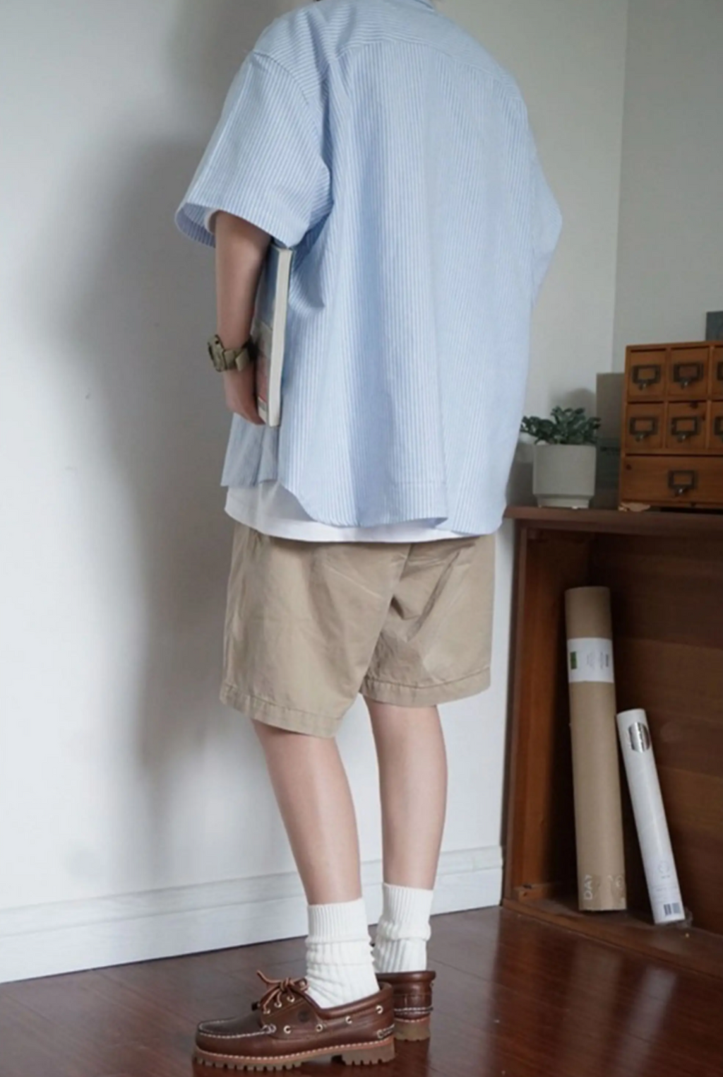 Aoi Stripe Camp Shirt