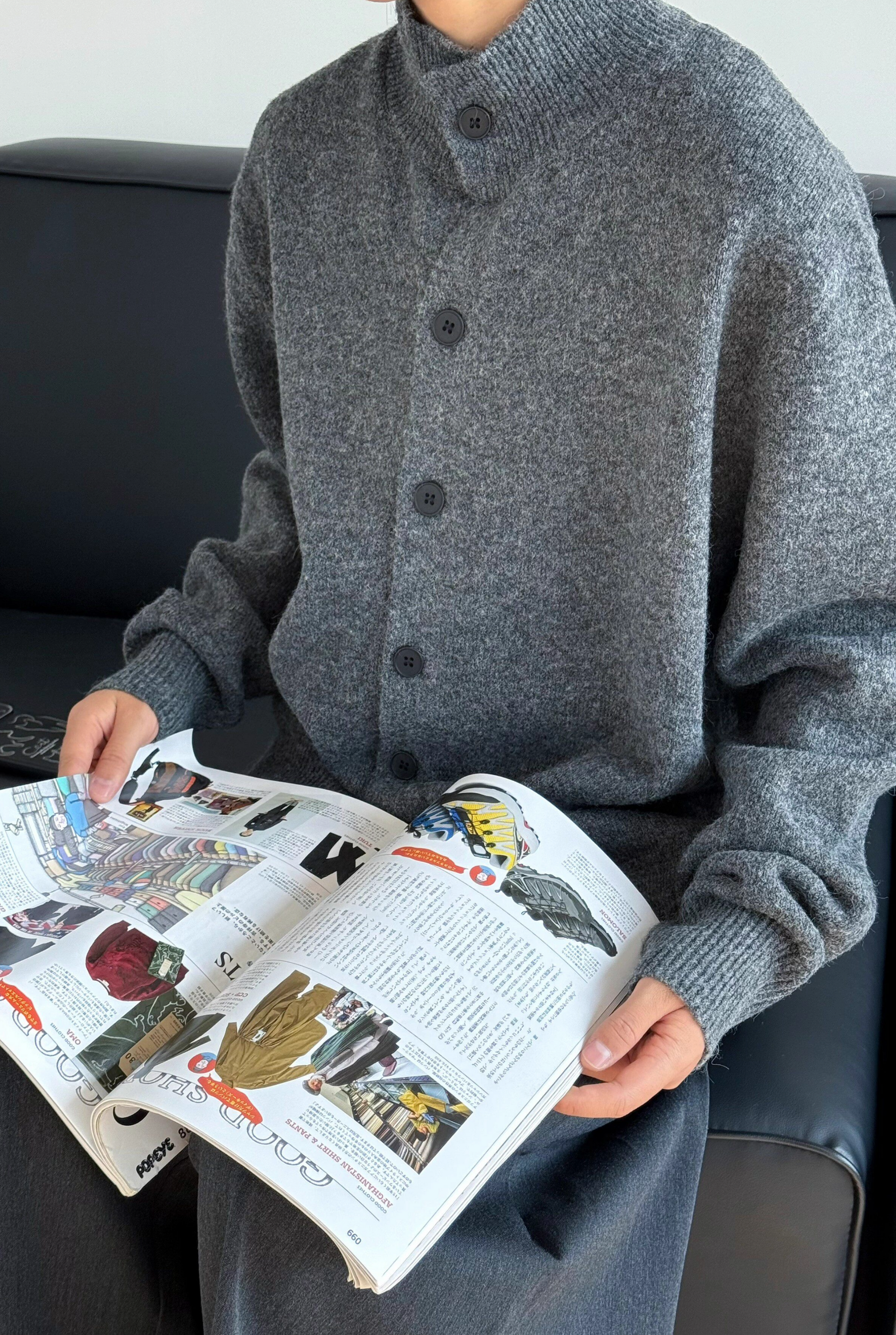 Haruki Knit Button Cardigan