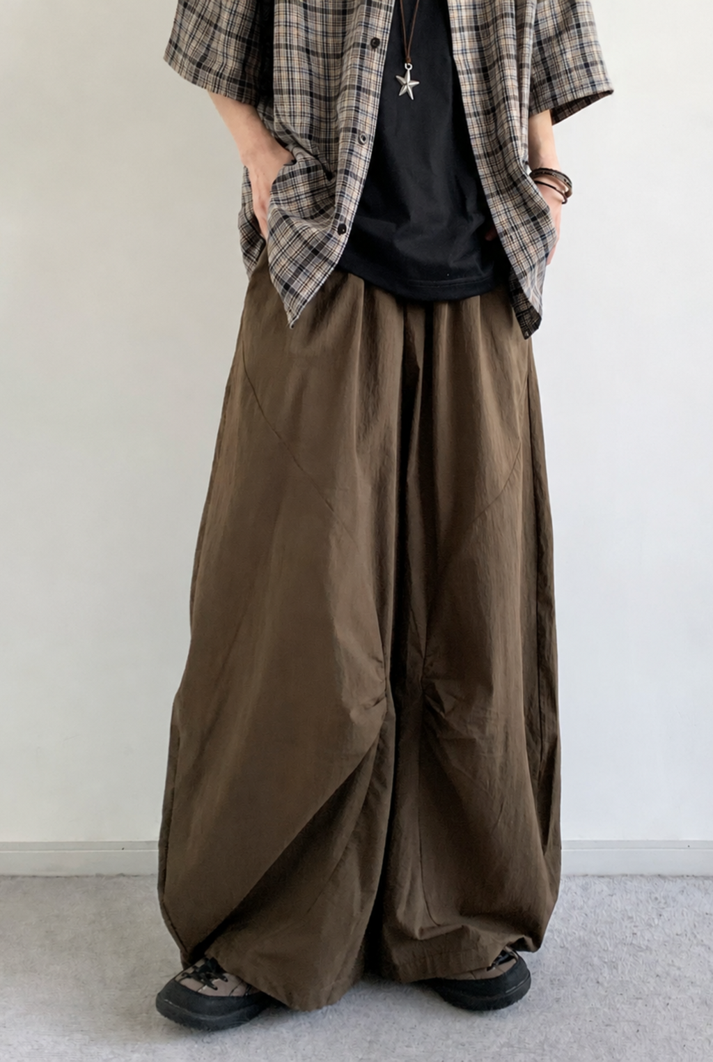Haru Drawstring Wide-Leg Pants