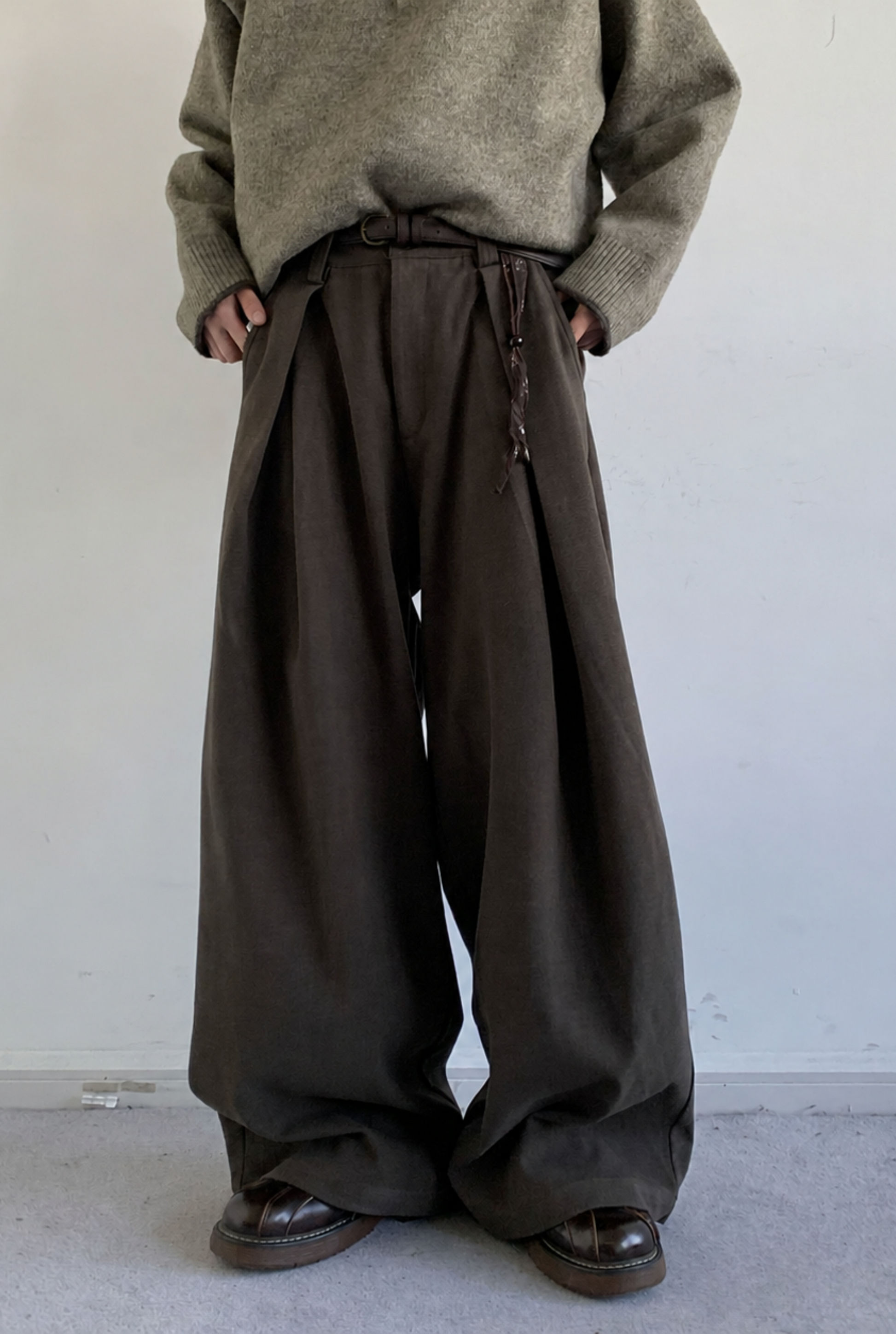 Souta Pleated Wide-Leg Trousers