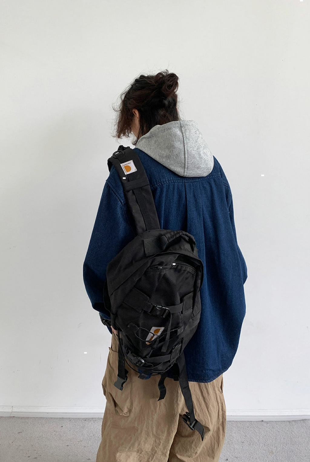 Nori Hooded Denim Utility Jacket