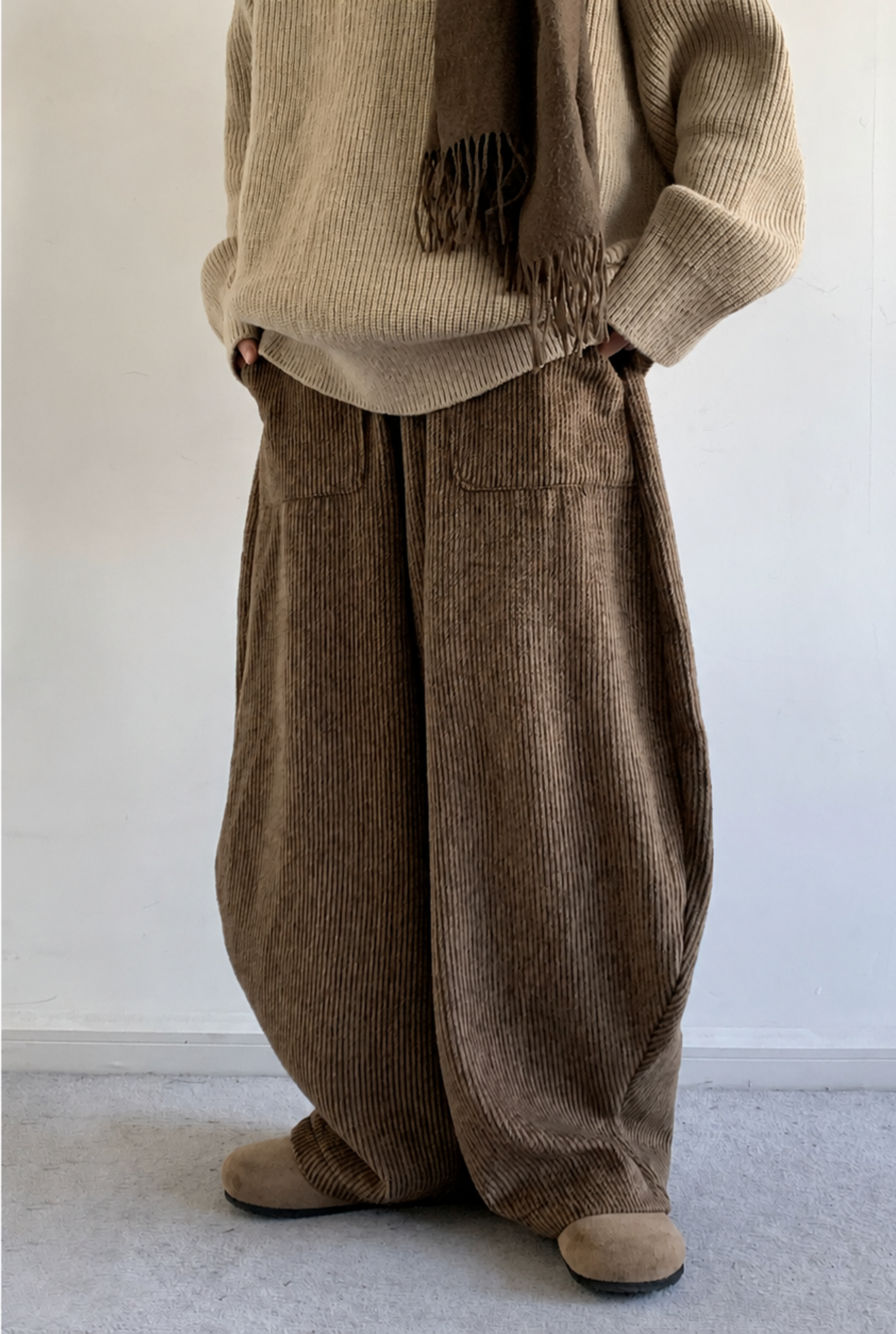 Corduroy Knit-Waist Lounge Pants