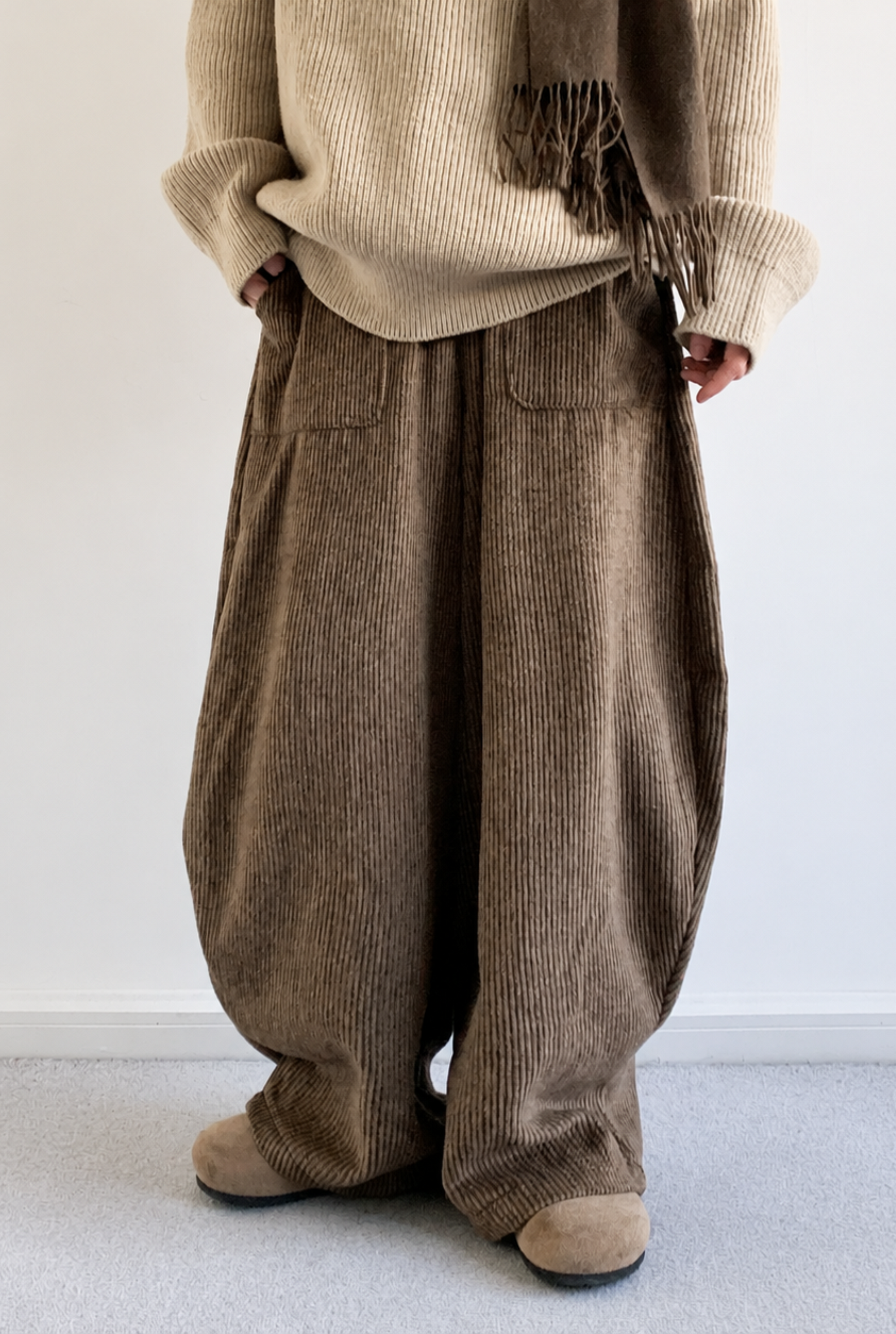 Corduroy Knit-Waist Lounge Pants