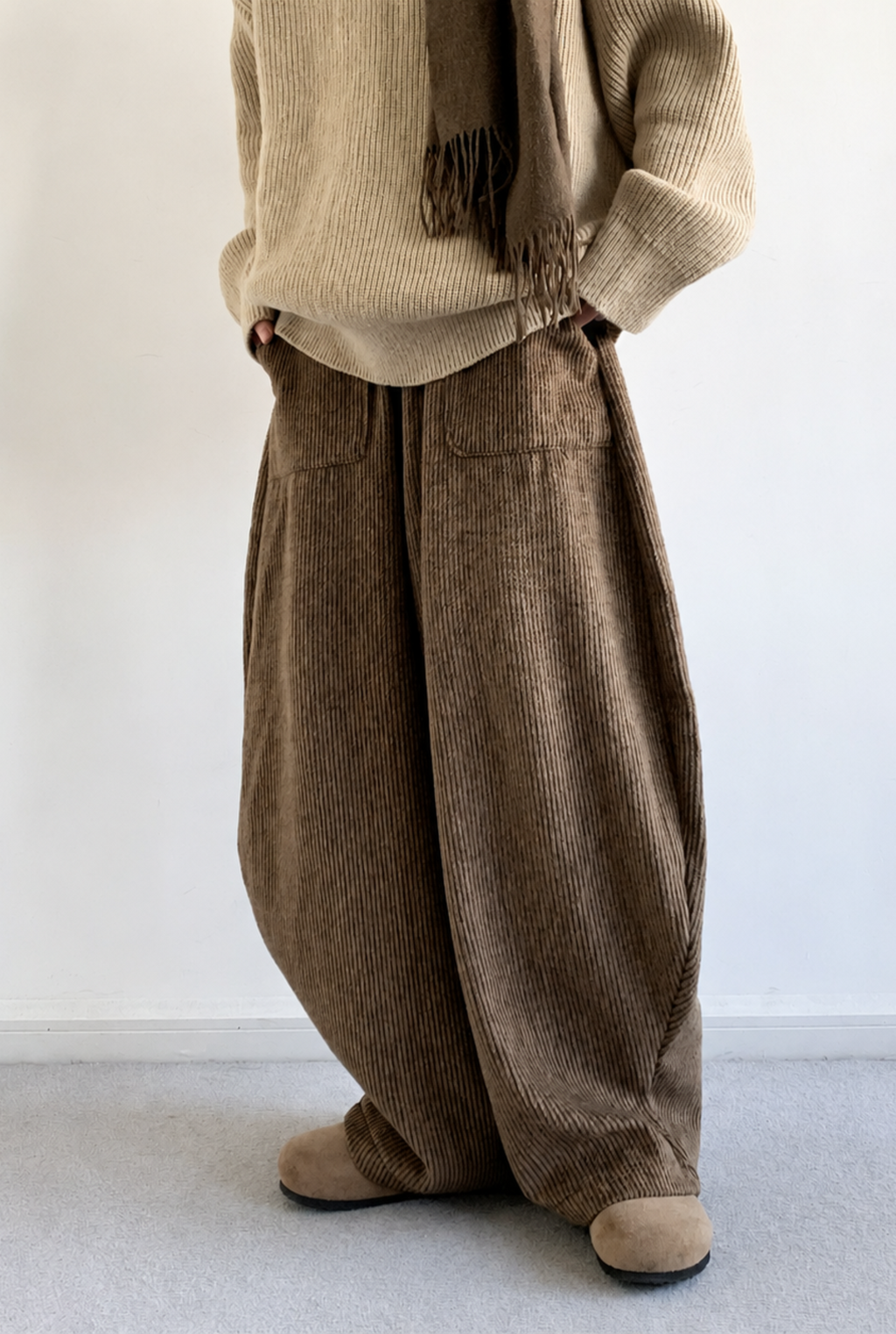Corduroy Knit-Waist Lounge Pants