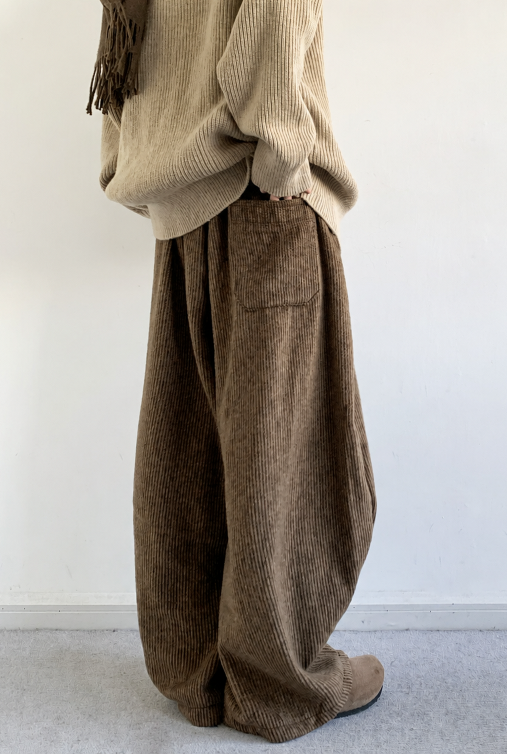 Corduroy Knit-Waist Lounge Pants