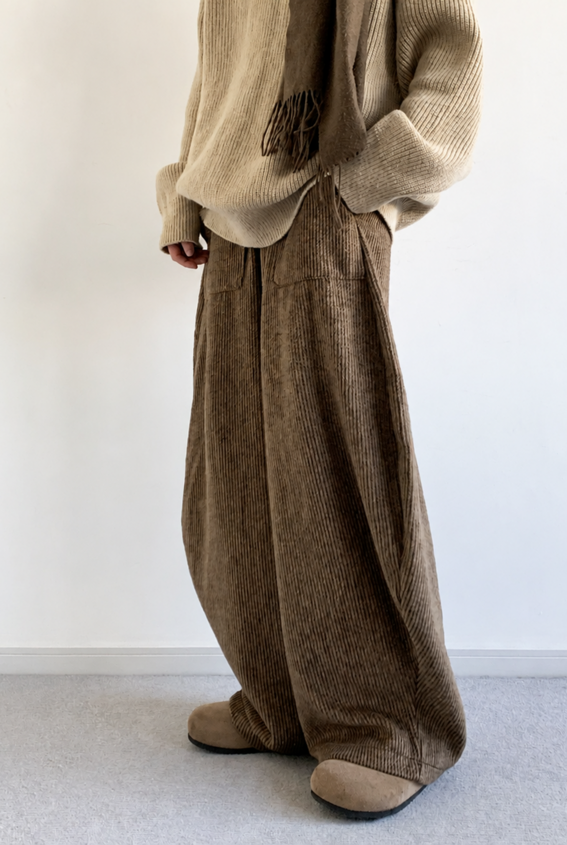 Corduroy Knit-Waist Lounge Pants