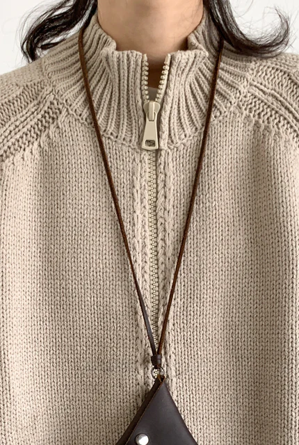 Aoki Knit Zip Cardigan