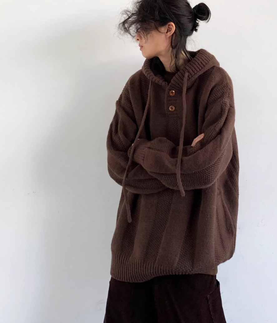 Shibui Knit Hooded Pullover