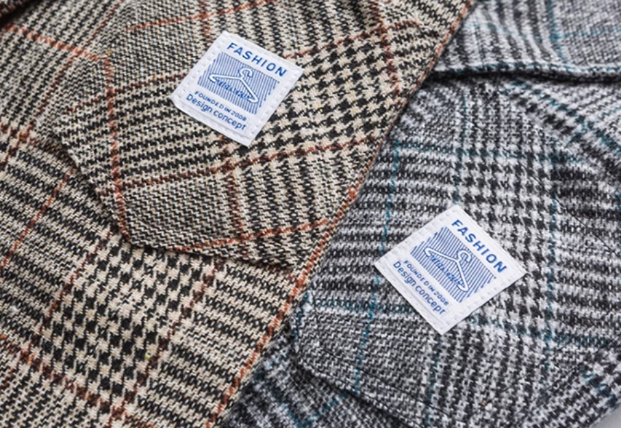 Hoshima Vintage Plaid Blazer