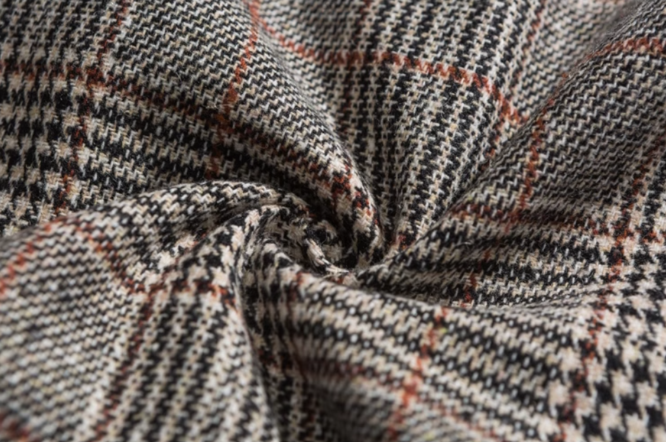 Hoshima Vintage Plaid Blazer