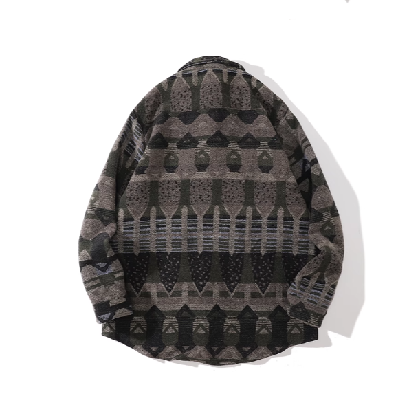 Kobayashi Patterned Wool Overshirt