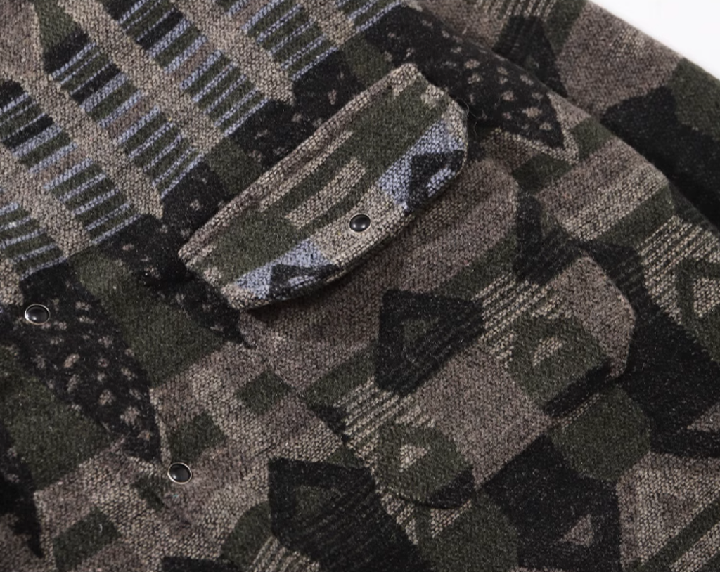 Kobayashi Patterned Wool Overshirt