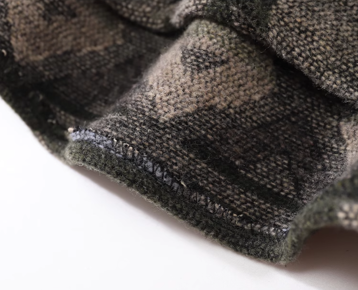 Kobayashi Patterned Wool Overshirt