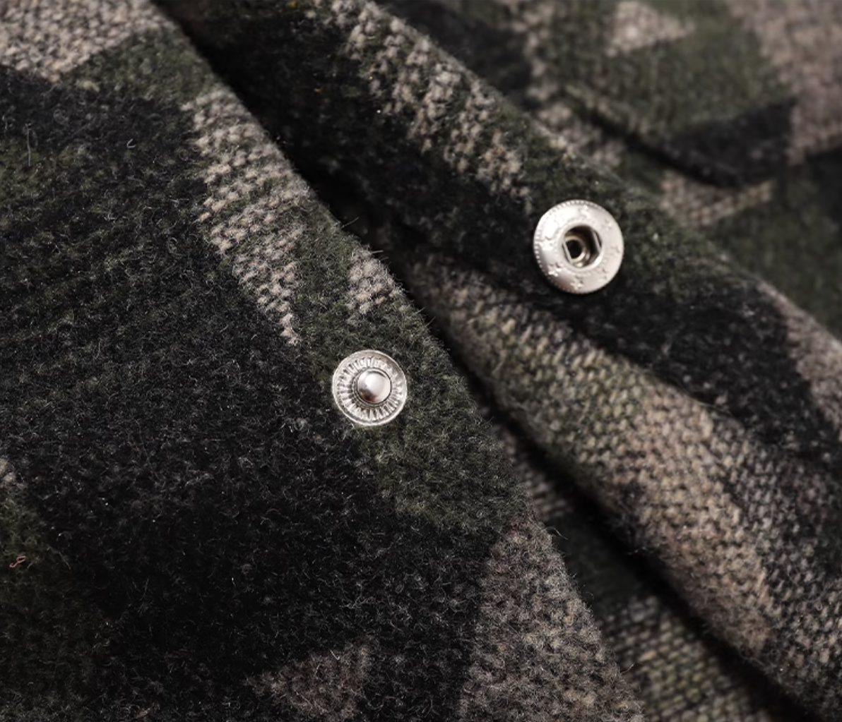 Kobayashi Patterned Wool Overshirt