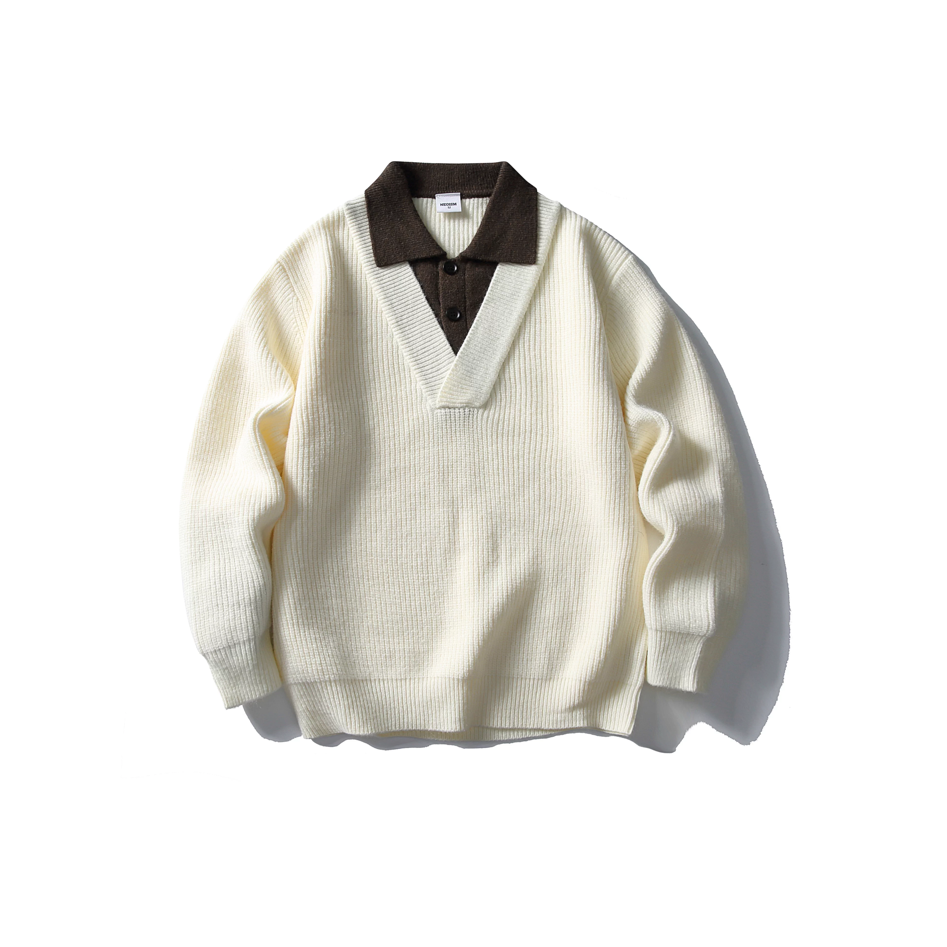 Kaito Layered Knit Polo Sweater