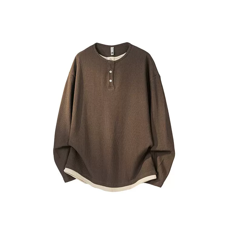 Sora Long Sleeve Henley Tee