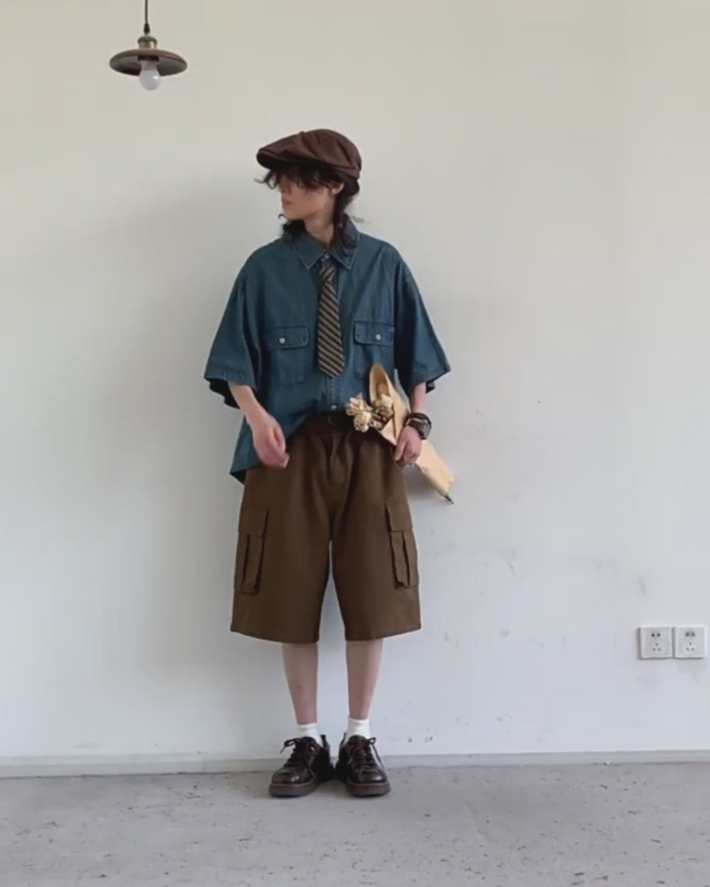 Soramame Boxy Denim Shirt