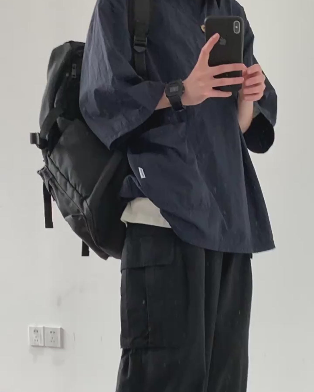 Shōen Fan-Placket Short Sleeve Shirt