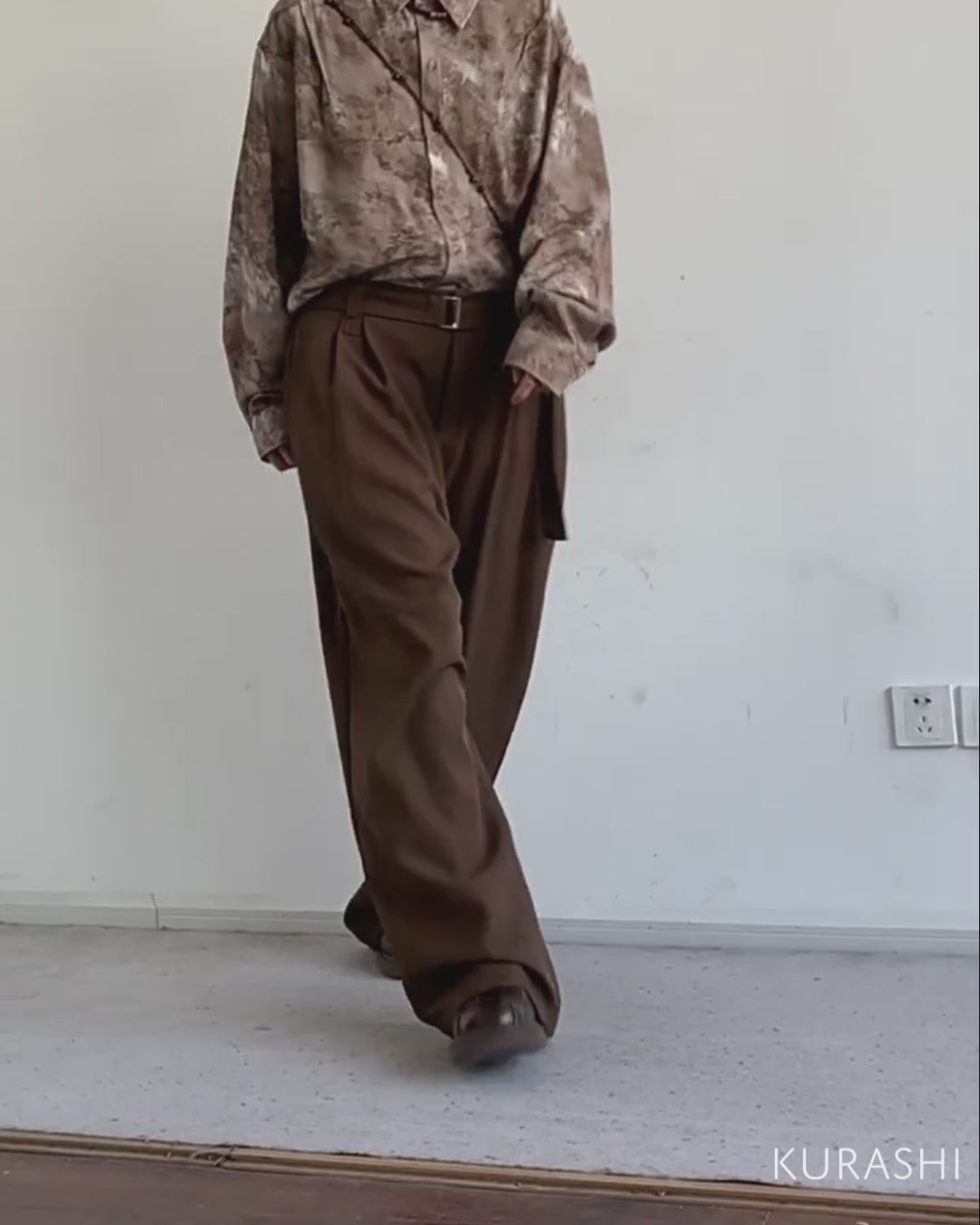 Yūgure Pleated Wide Trousers